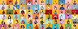© Prostock-studio - A colorful collage features diverse individuals from various backgrounds expressing joy and connection. Each portrait highlights unique faces and styles, showcasing a vibrant tapestry of cultures.