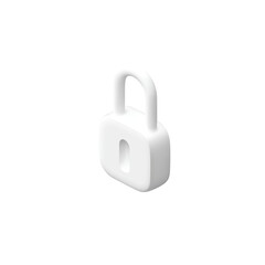 Poster - A Transparent PNG Icon of a 3D Padlock Symbolizing Security Encryption and Digital Safety Assurance in the Internet World