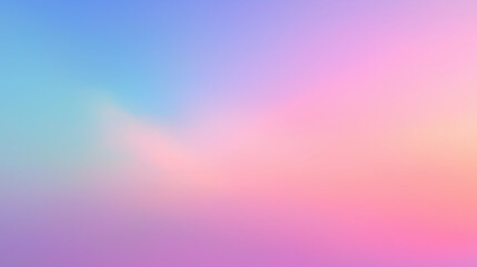 Poster - Soft gradient of pastel colors creates soothing and dreamy background, blending shades of pink, blue, and purple. This abstract image evokes sense of calm and tranquility