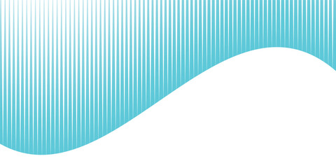 Poster - gray vertical lines with wave design background