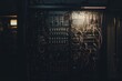 © umar - Dark, complex electronic panel with tangled wires