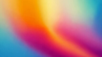 Poster - A vibrant gradient background featuring smooth transitions of blue, pink, orange, and yellow hues creating a colorful backdrop.