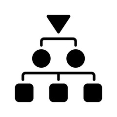 Poster - Team Hierarchy line icon. linear style sign for mobile concept and web design. Outline vector icon. Symbol, logo illustration. Vector graphic