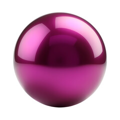 Poster - A shiny magenta sphere isolated  isolated on transparent background