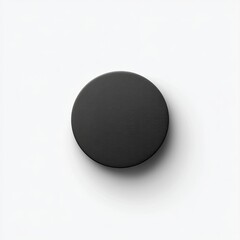 Poster - Simple Black Circle on a White Background for Minimalist Design
