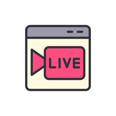 Poster - Live Streaming Window Interface For Online Video Platform Content