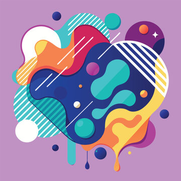 Abstract vector banners. Geometric liquid forms. Vector set of abstract creative backgrounds in minimal trendy style with copy space for text 