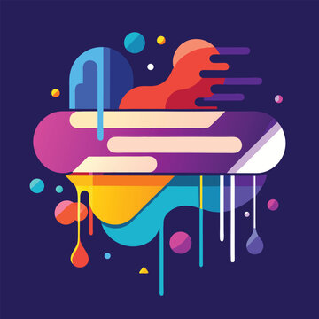 Abstract vector banners. Geometric liquid forms. Vector set of abstract creative backgrounds in minimal trendy style with copy space for text 