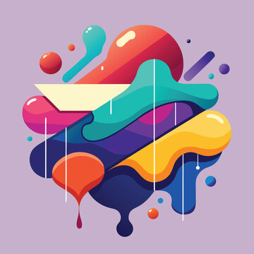 Abstract vector banners. Geometric liquid forms. Vector set of abstract creative backgrounds in minimal trendy style with copy space for text 