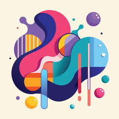 Poster - Abstract vector banners. Geometric liquid forms. Vector set of abstract creative backgrounds in minimal trendy style with copy space for text 