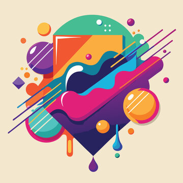 Abstract vector banners. Geometric liquid forms. Vector set of abstract creative backgrounds in minimal trendy style with copy space for text 