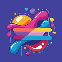 Poster - Abstract vector banners. Geometric liquid forms. Vector set of abstract creative backgrounds in minimal trendy style with copy space for text 