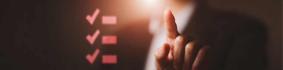 Aufkleber - Modern workflow management with digital checklist and progress bar, warm intimate aesthetic in business software marketing, highlighting task completion and project tracking
