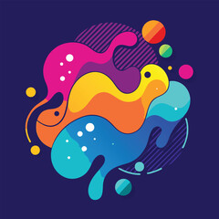 Poster - Abstract vector banners. Geometric liquid forms. Vector set of abstract creative backgrounds in minimal trendy style with copy space for text 