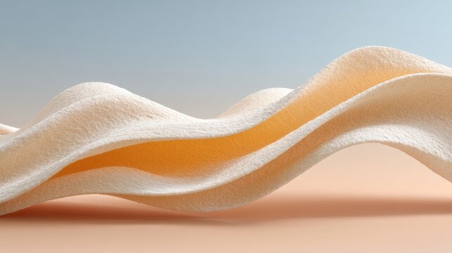 Cream Minimalist Texture with Gentle Paper Grain Wave