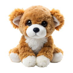 Naklejka na meble Adorable Cute Dog Plush Toy – Soft Stuffed Animal PNG  