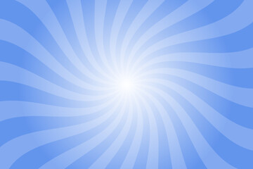 Poster - Candy color sunburst background. Abstract blue sunbeams design wallpaper. Colorful spinning lines for template, banner, poster, flyer. Sweet rotating cartoon swirl or whirlpool. Vector backdrop.