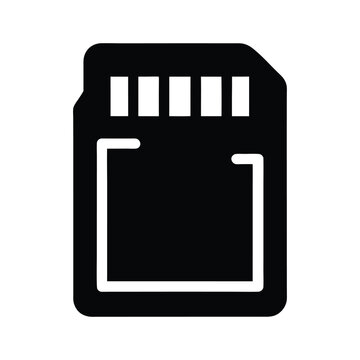 SD Card vector template design illustration