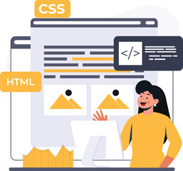 Graphic Designer working on a project 