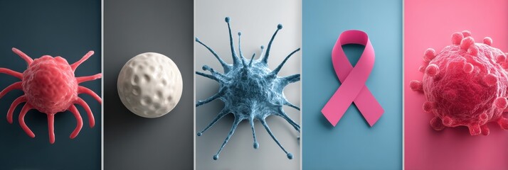 Poster - Visual Representation of Tumor Types and Risk Factors Highlighting Cancer Awareness and Prevention Methods