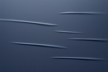 Poster - Abstract dark blue background with subtle flowing light streaks creating a smooth modern graphic concept of motion and fluidity.