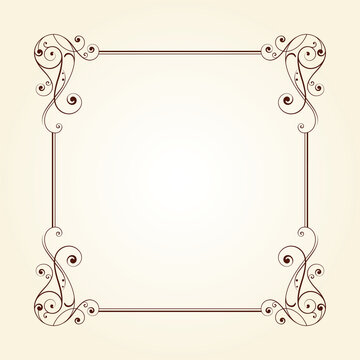 Vintage Ornate Frame Vector Design