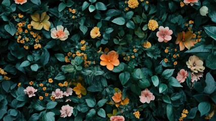 Poster - A detailed view of a colorful flower arrangement