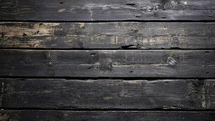 Poster - A detailed view of a wooden plank's texture and grain