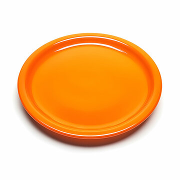 A classic frisbee with a smooth, curved design, isolated on a white background