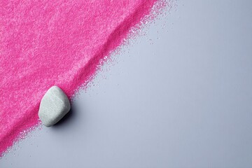 Poster - Pink Glitter Texture with Gray Stone and Gradient Light
