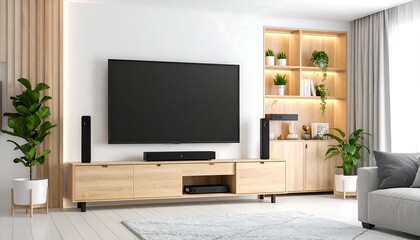  Modern living room home theater setup.