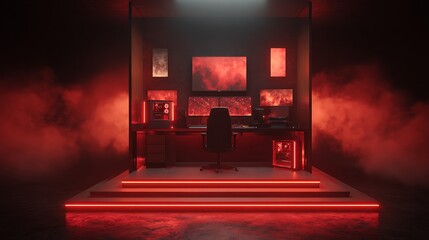 Wall Mural - 4k ultra hd computer wallpaper with dark mode abstract geometric patterns crystal clear nature lands