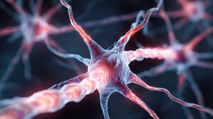 Poster - Nervous System Depicted as Exposed Wires Against a Fragile, Abstract Background Illustrating the Complexity of Neural Connections