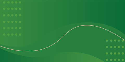 Aufkleber - Abstract Vector green banner background. Graphic design banner pattern background template with dynamic curve shapes.