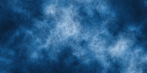 Poster - Abstract blue textured background with cloudy and smoky effect for design use