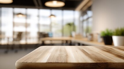 Aufkleber - Elegant modern office conference room with large and wooden table
