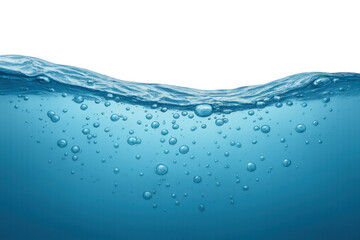 Poster - Pure water surface with air bubbles floating underneath, creating a refreshing and transparent backdrop