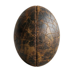 Poster - Textured, cracked sphere with mix of dark and metallic colors, showcasing weathered and aged appearance. surface features intricate patterns Transparent background or png
