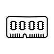 © richiksv - RAM icon. Hand drawn style.