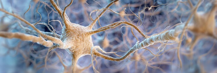 Poster - Nervous System Depicted as Exposed Wires Against a Delicate Background Illustrating Complexity and Fragility