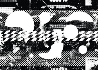 Aufkleber - Grunge urban background. Vector. Textured banner . Futuristic digital background. Grungy effect . Abstract,splattered , dirty,cyber punk poster for your design.
