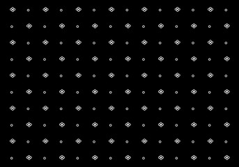 Poster - Illustration of white designs against white background, copy space