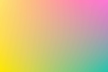 Poster - Abstract gradient transitioning from yellow through pink to teal-green in flat design