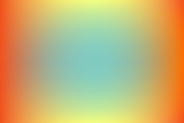 Poster - Displaying flat gradient spanning full width, flowing orange to yellow to teal and back to orange