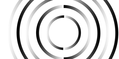 Poster - Modern abstract gradian background with transparent layers circle shape with shadow. black and color technology concept background. abstract template design Banner Pattern texture concept.