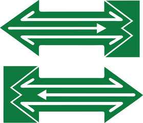 Aufkleber - Green arrow diagram illustrating concepts of ai technology and brain processes