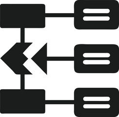 Poster - Minimalist ai data flow diagram illustrating neural network processing and data relationships