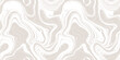 © Olgastocker - Vector seamless pattern with fluid organic shapes, liquid lines. Abstract ink stain texture, marble surface. Groovy background with waves, paint, swirl, distorted surface. Subtle beige and white color
