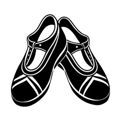 Poster - Find black mary jane shoes vector illustration perfect for fashion design projects and more ideas online