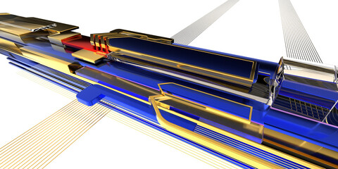 Aufkleber - abstract 3d background